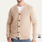 The Dulwich Men's Casual V Neck Button Up Knit Cardigan