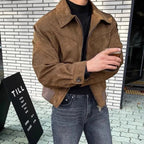 The Madrid Suede Leather Jacket – Men’s Classic Bomber Style