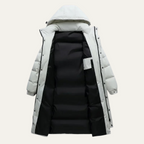 The Westminster Men’s Hooded Longline Black Puffer Coat