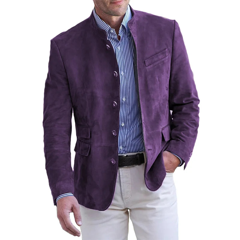 George | Men’s Lightweight Mandarin Collar Tailored Blazer