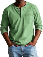 Larry | Men’s Long Sleeve Casual Button Collar Shirt