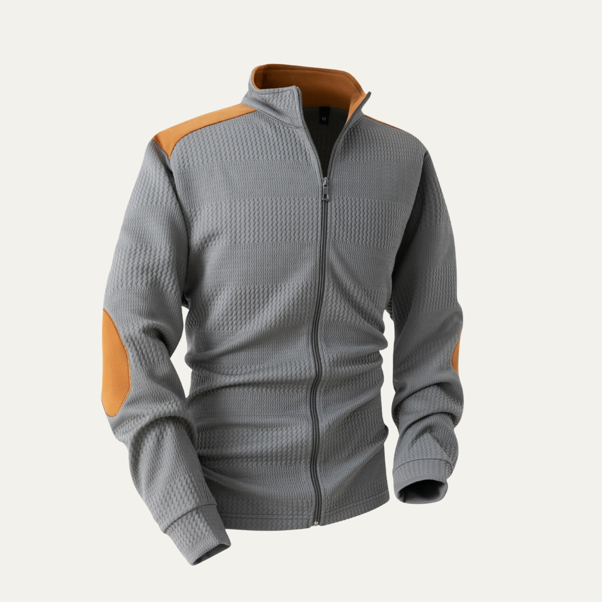 The Locorotondo Lightweight Zip Up Stand Collar Knit Men’s Jacket