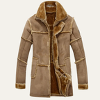 The Castelrotto Shearling Lined Suede Men’s Leather Jacket