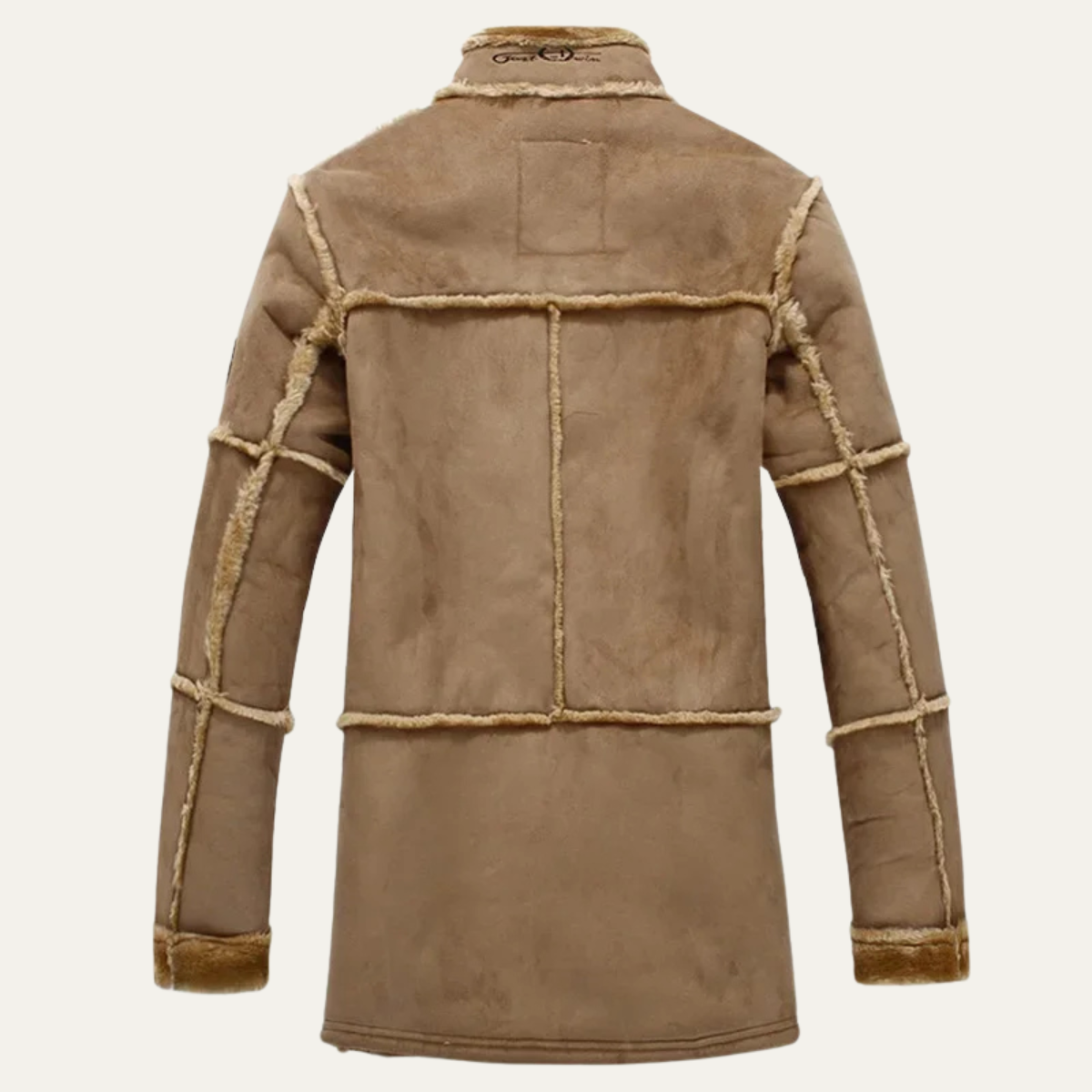 The Castelrotto Shearling Lined Suede Men’s Leather Jacket