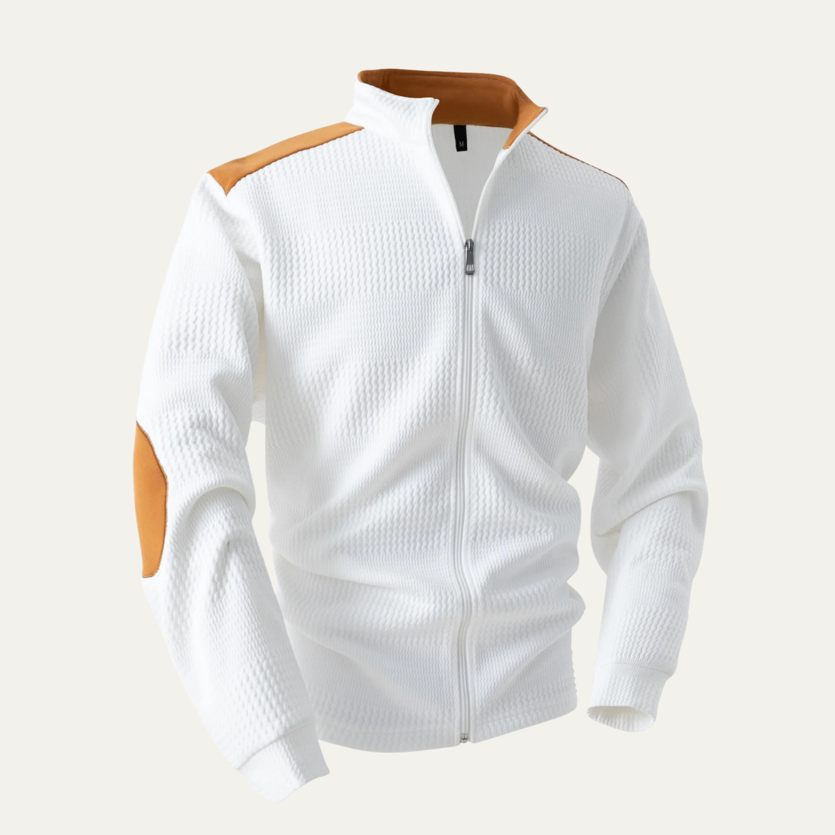 The Locorotondo Lightweight Zip Up Stand Collar Knit Men’s Jacket