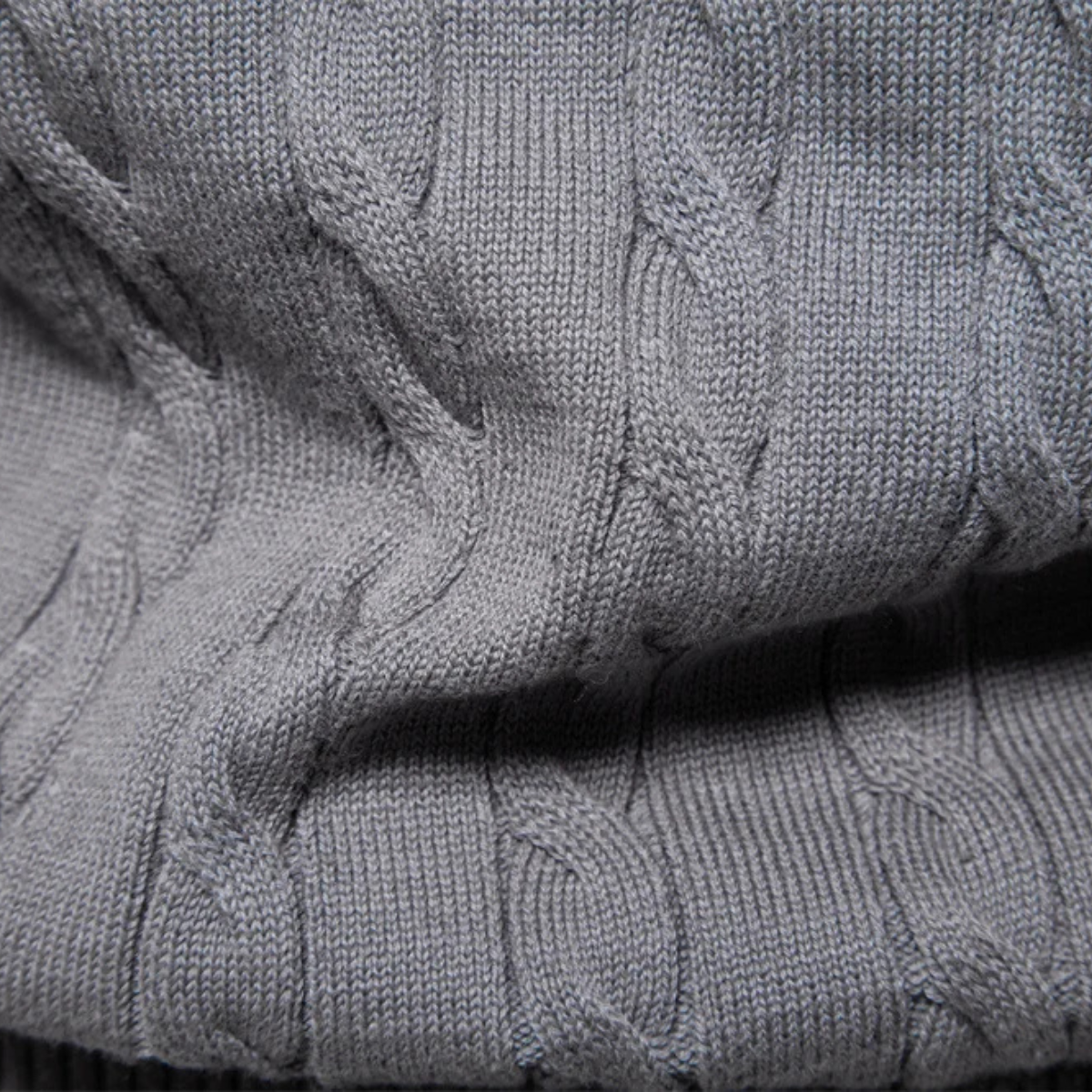 The Derby Men’s Casual Embroidered Crew Neck Cable Knit Jumper