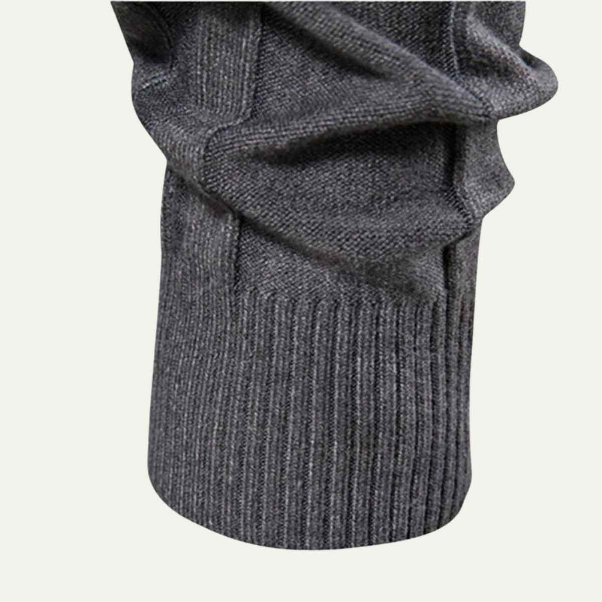 The Norwich Men’s Slim Fit Turtleneck Ribbed Jumper