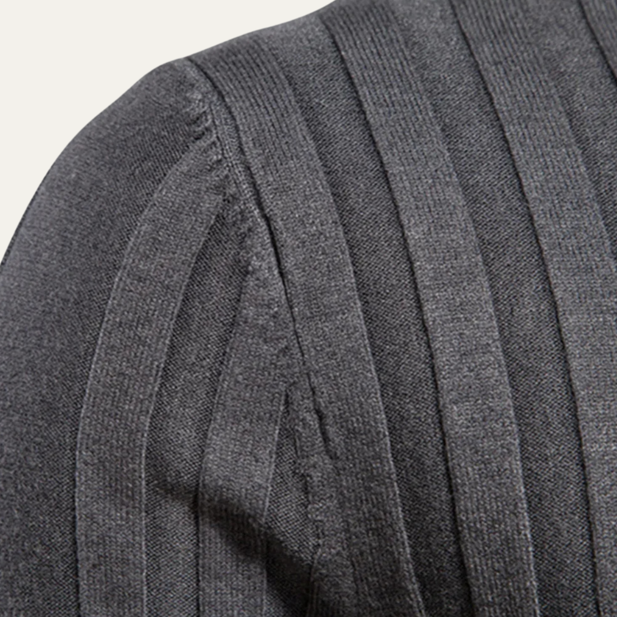 The Norwich Men’s Slim Fit Turtleneck Ribbed Jumper