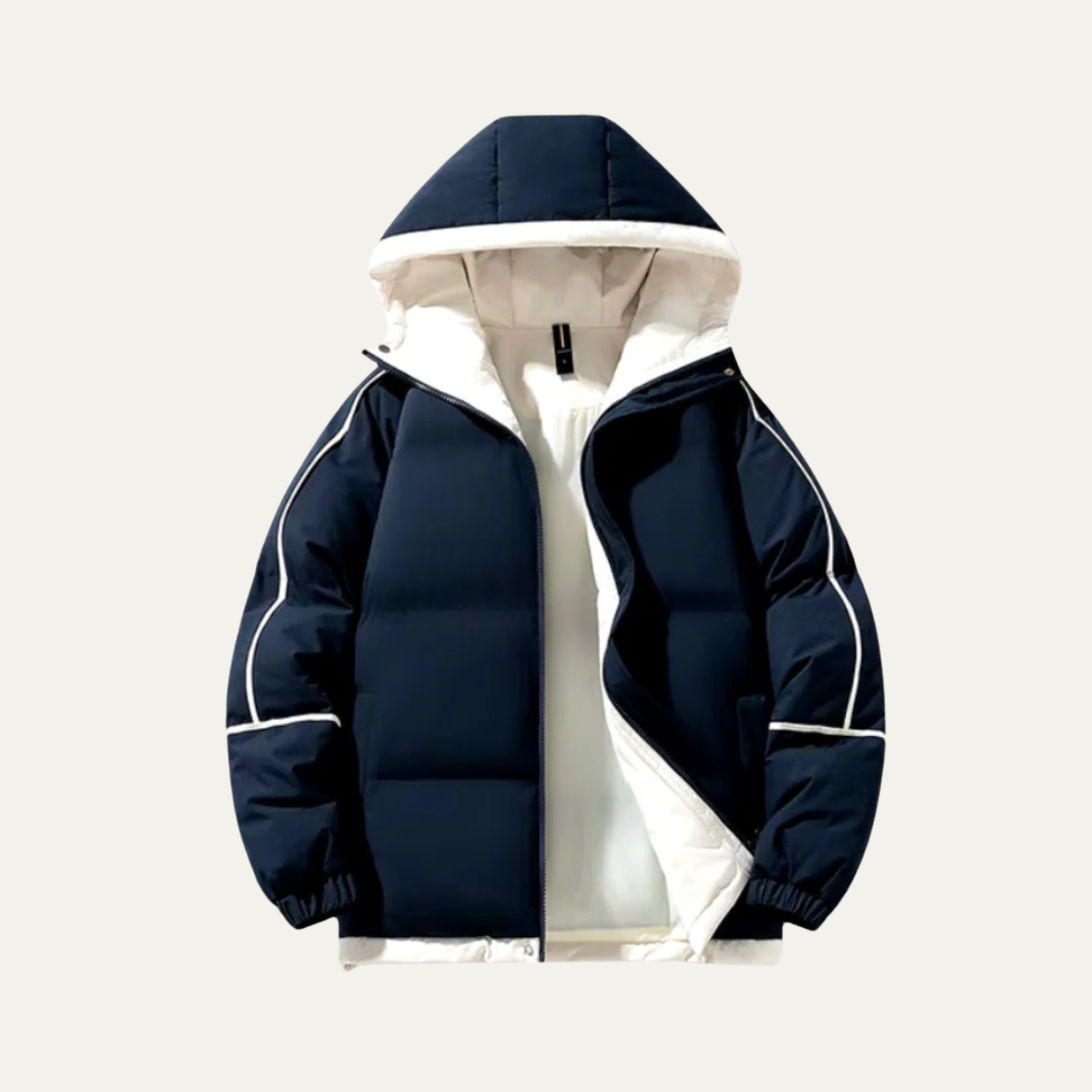 The London Men's Waterproof Puffer Jacket - Luxury Hooded Winter Coat