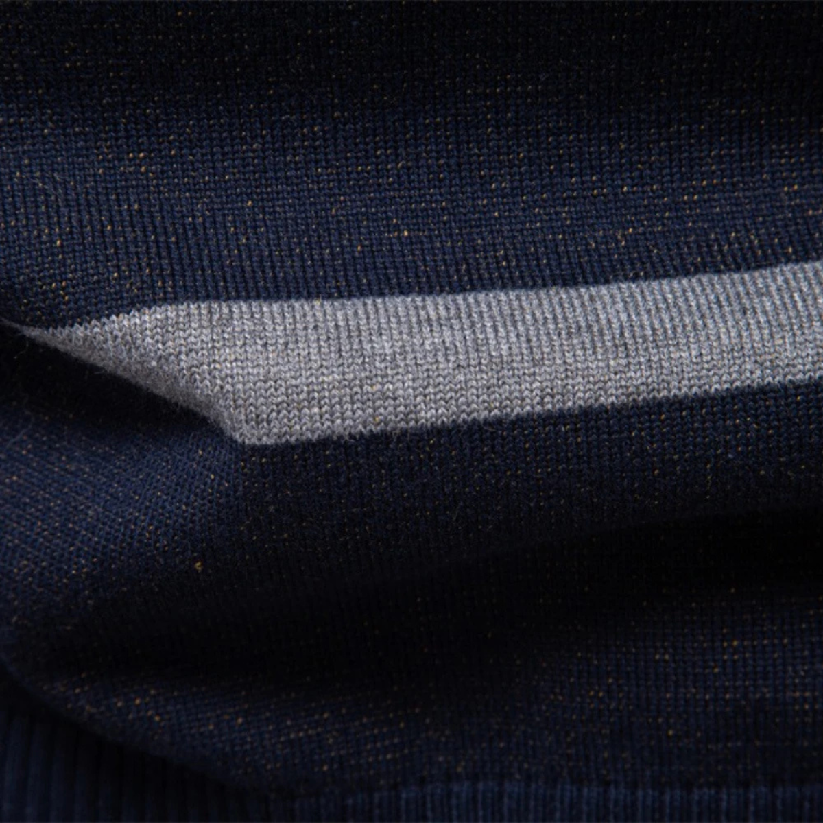 The Peterborough Men’s Contrast Plaid Checked Knit Jumper