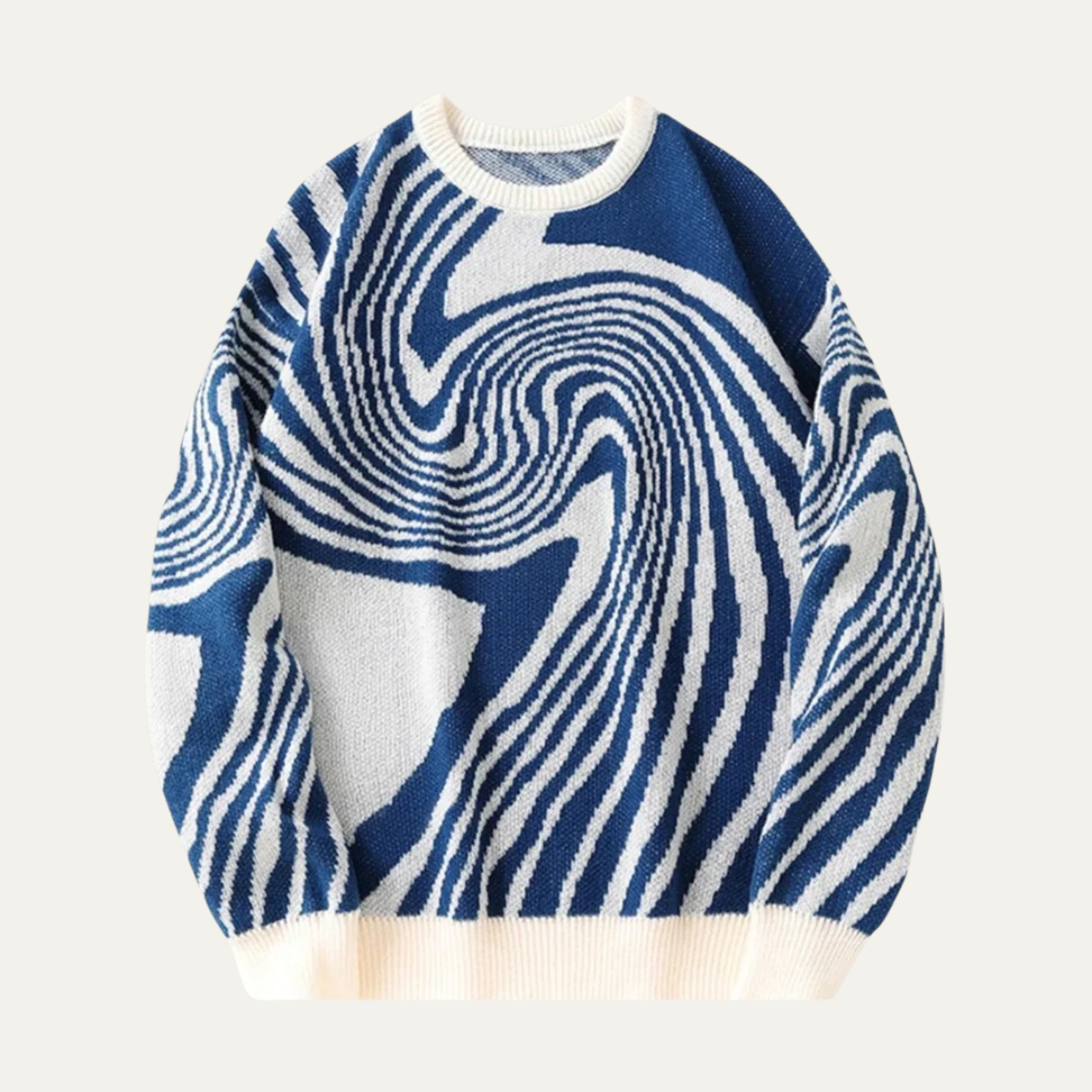 Men’s Merino Wool Jumper Premium Jacquard Knit Winter Sweater