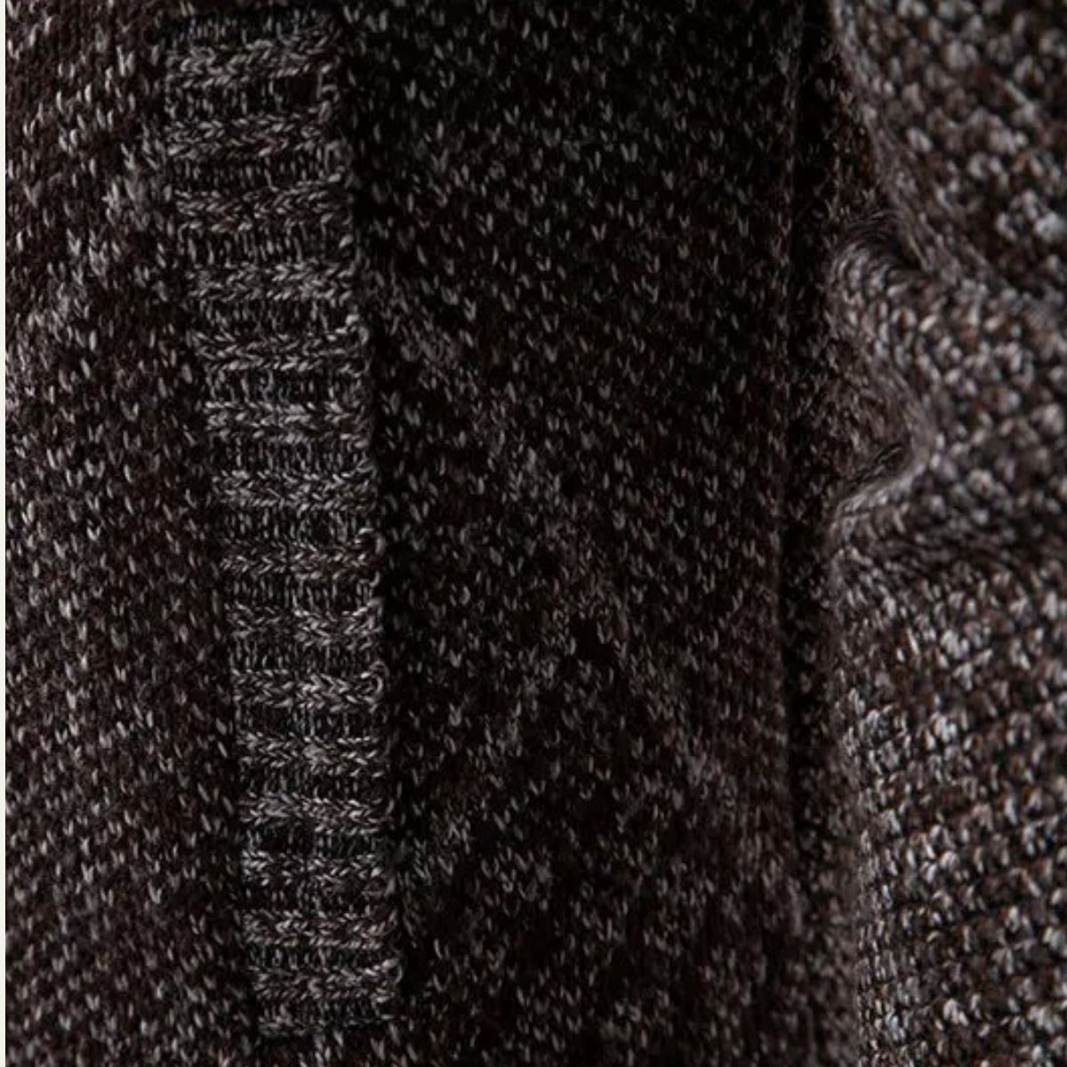 The Amalfi Knit Fleece Zip Men’s Cardigan with Diamond Pattern