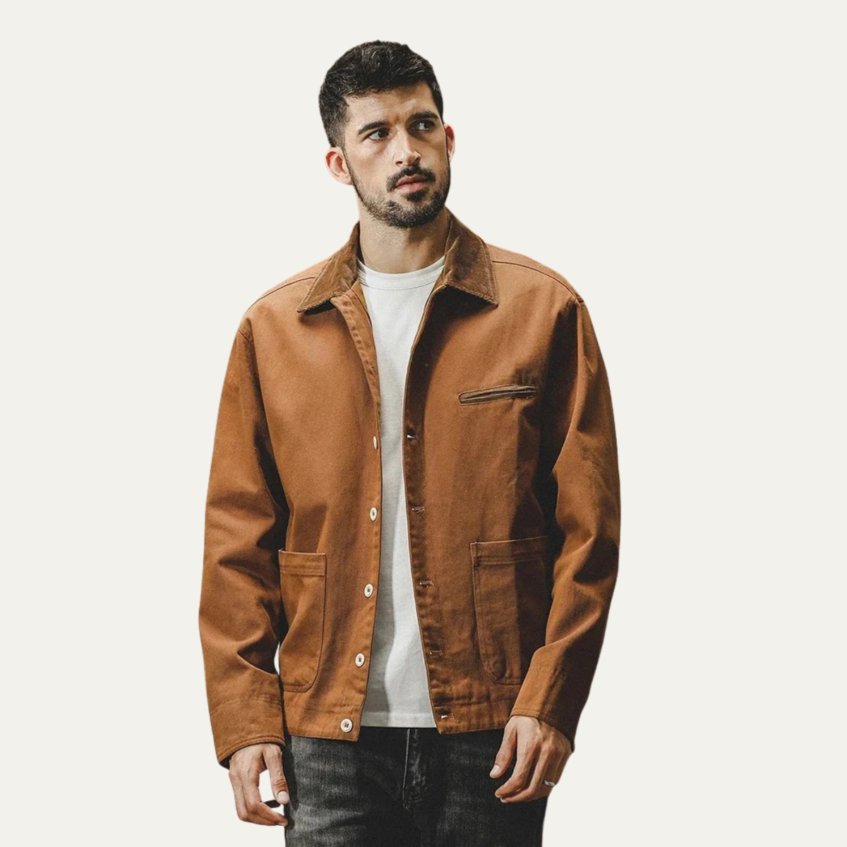 The Highclere Modern Casual Button Up Outerwear Men’s Jacket