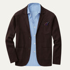 Men’s Smart Blazer with Shirt Set Casual Tailored Outfit