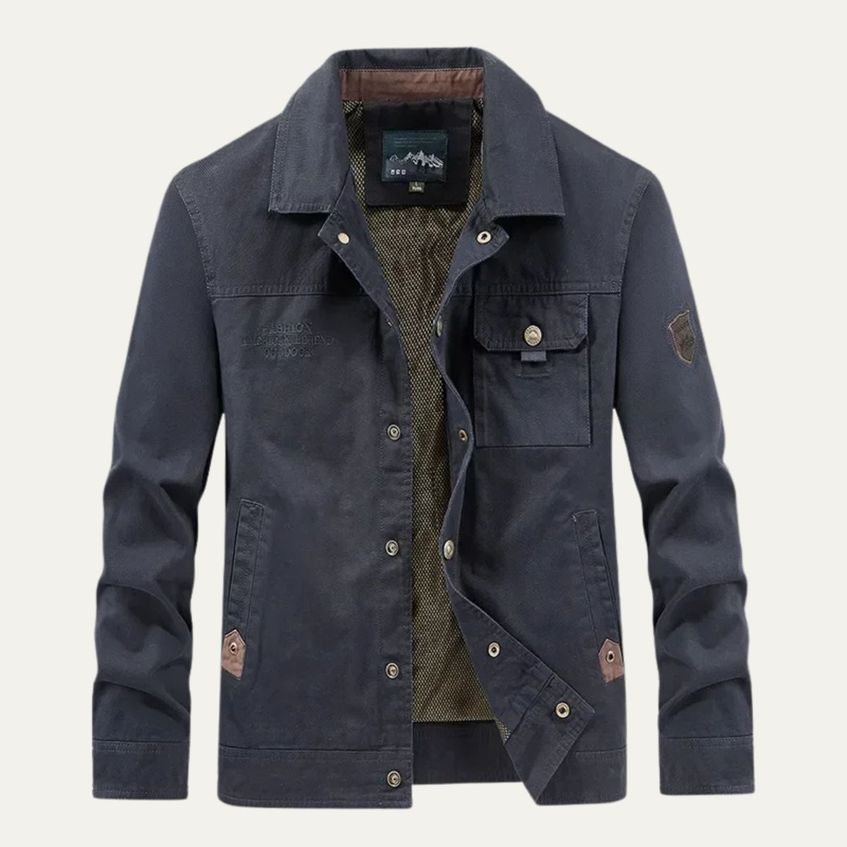 Men’s Utility Field Jacket Casual Cotton Military Style Coat