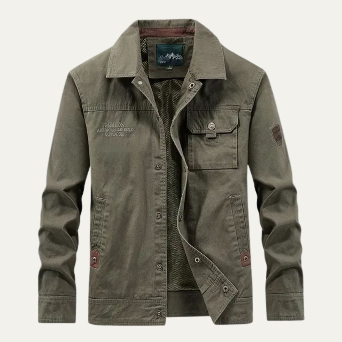 Men’s Utility Field Jacket Casual Cotton Military Style Coat