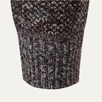 The Amalfi Knit Fleece Zip Men’s Cardigan with Diamond Pattern