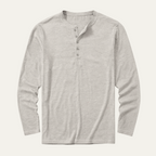 Men’s Long Sleeve Base Layer Shirt Classic Cotton Henley Design
