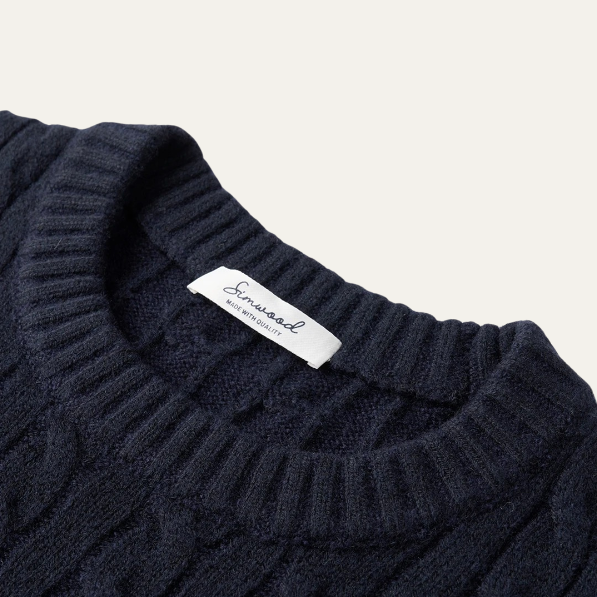 The Hever Cable Knit Crew Neck Men’s Sweater