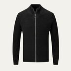 Men’s Full Zip Merino Wool Cardigan Warm Winter Knit Sweater
