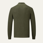 Men’s Full Zip Merino Wool Cardigan Warm Winter Knit Sweater