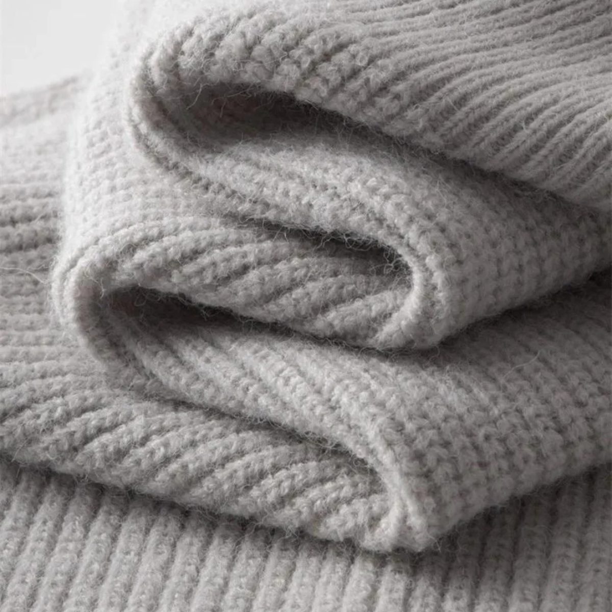 Men’s Full Zip Merino Wool Cardigan Warm Winter Knit Sweater