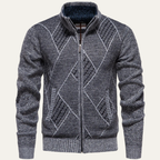 The Angera Casual Winter Knit Zip Up Men’s Jacket