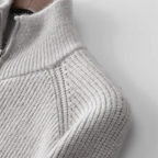 Men’s Full Zip Merino Wool Cardigan Warm Winter Knit Sweater