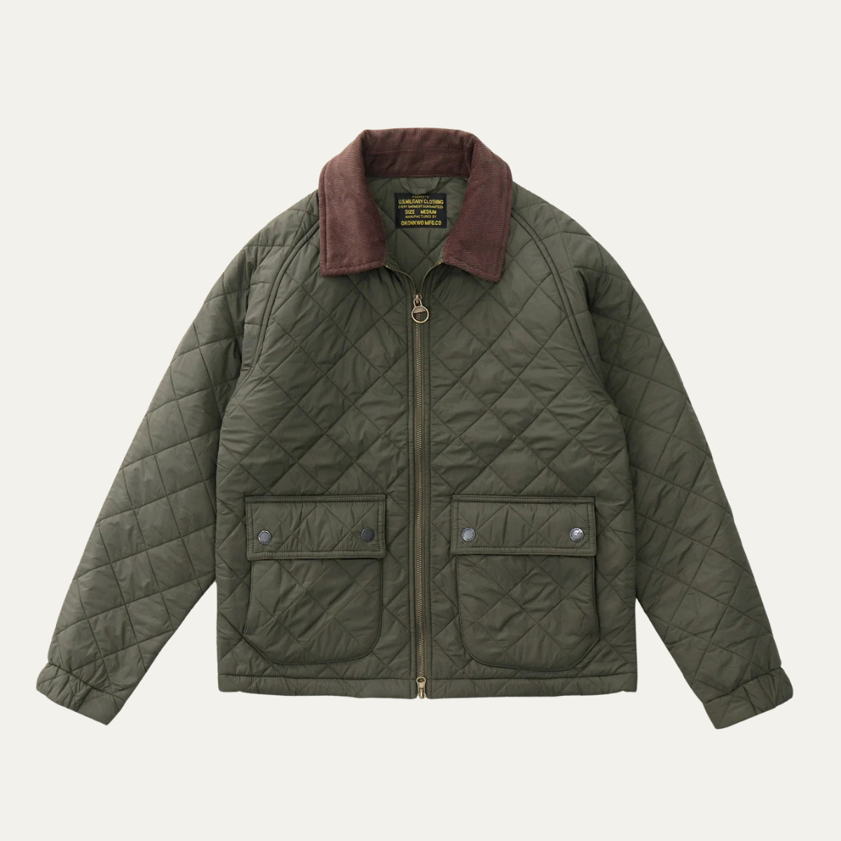 The Trouville Retro Quilted Winter Bomber Men’s Jacket