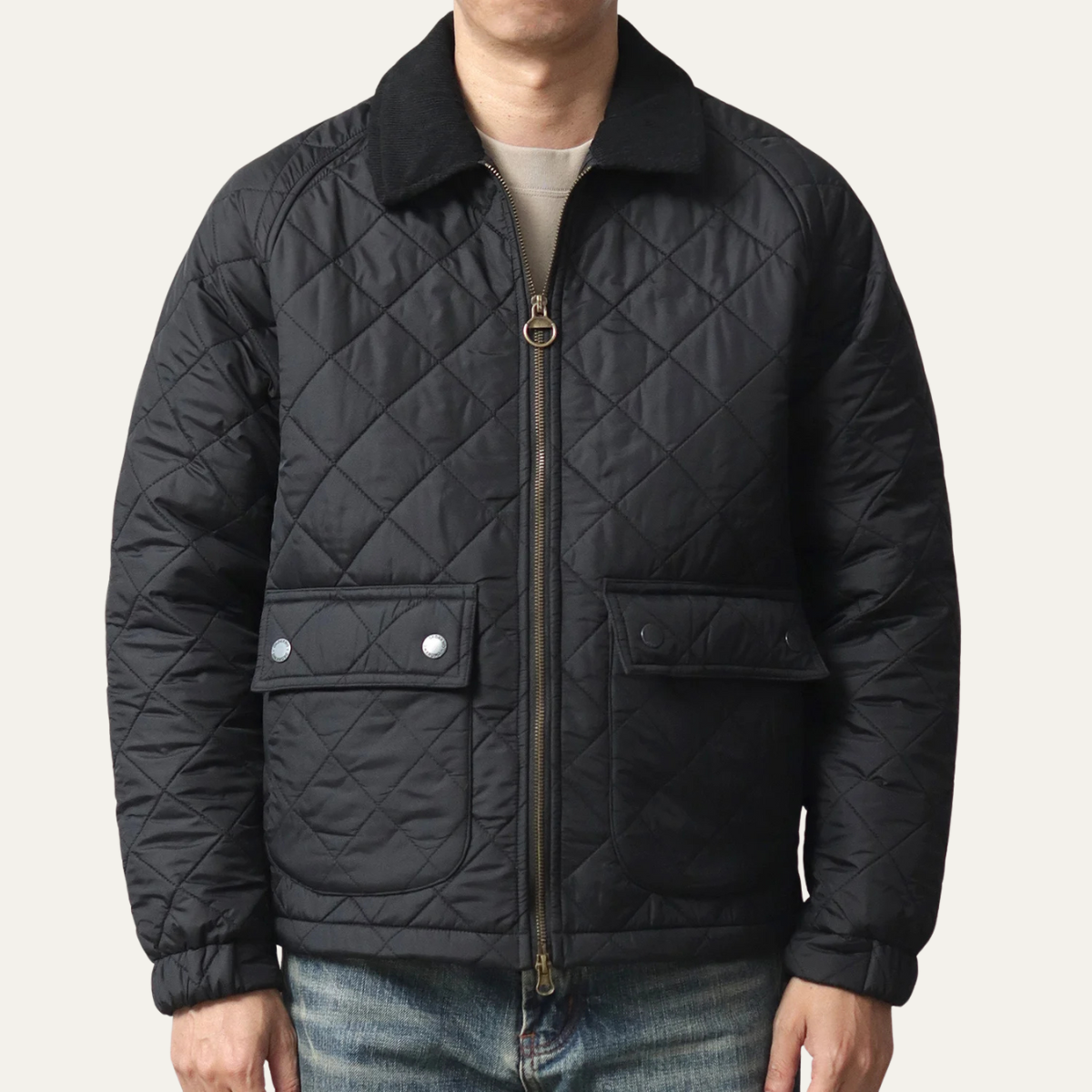 The Trouville Retro Quilted Winter Bomber Men’s Jacket