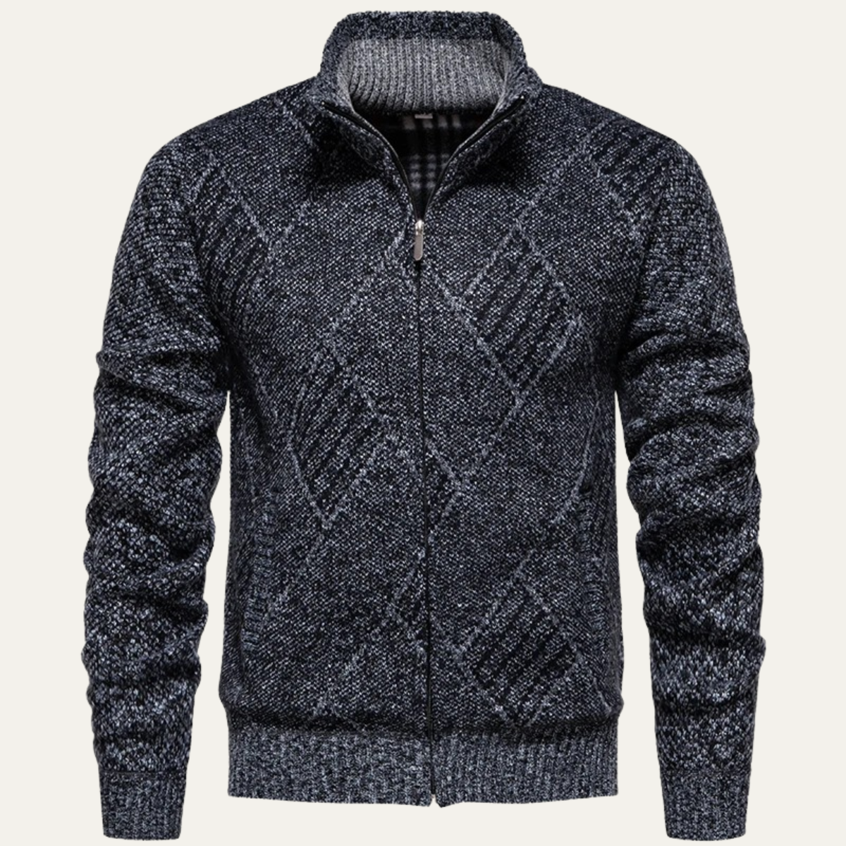 The Angera Casual Winter Knit Zip Up Men’s Jacket