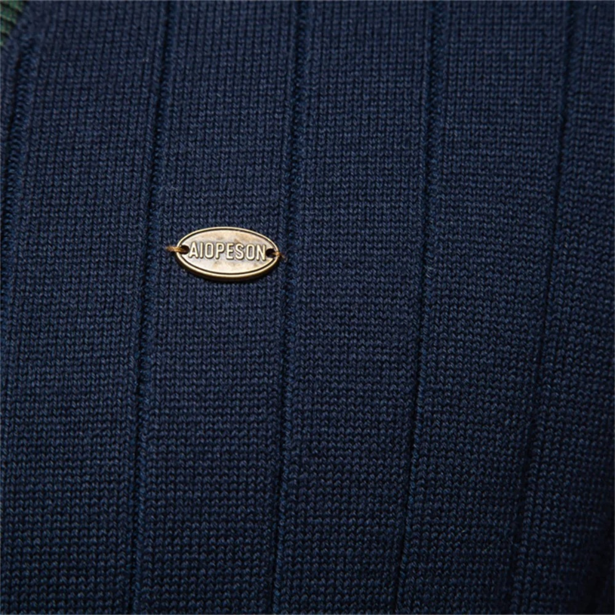 The Montecatini Men’s Slim Fit V Neck Cotton Knit Cardigan