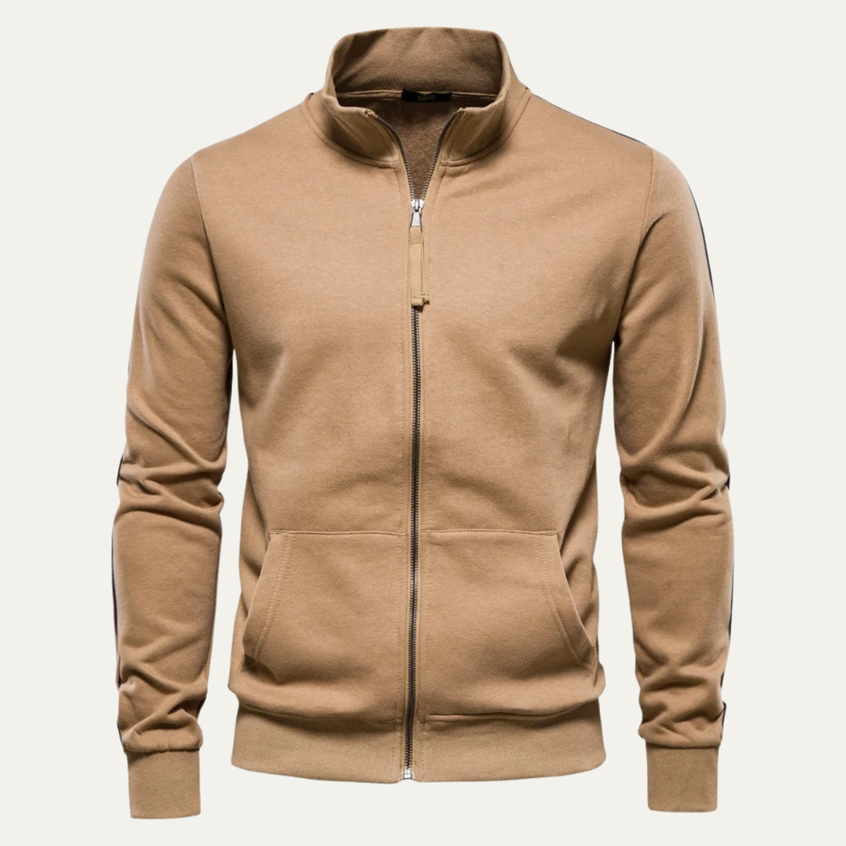 The Carmarthen  Zip Up Casual Cotton Men's Jacket with Pockets
