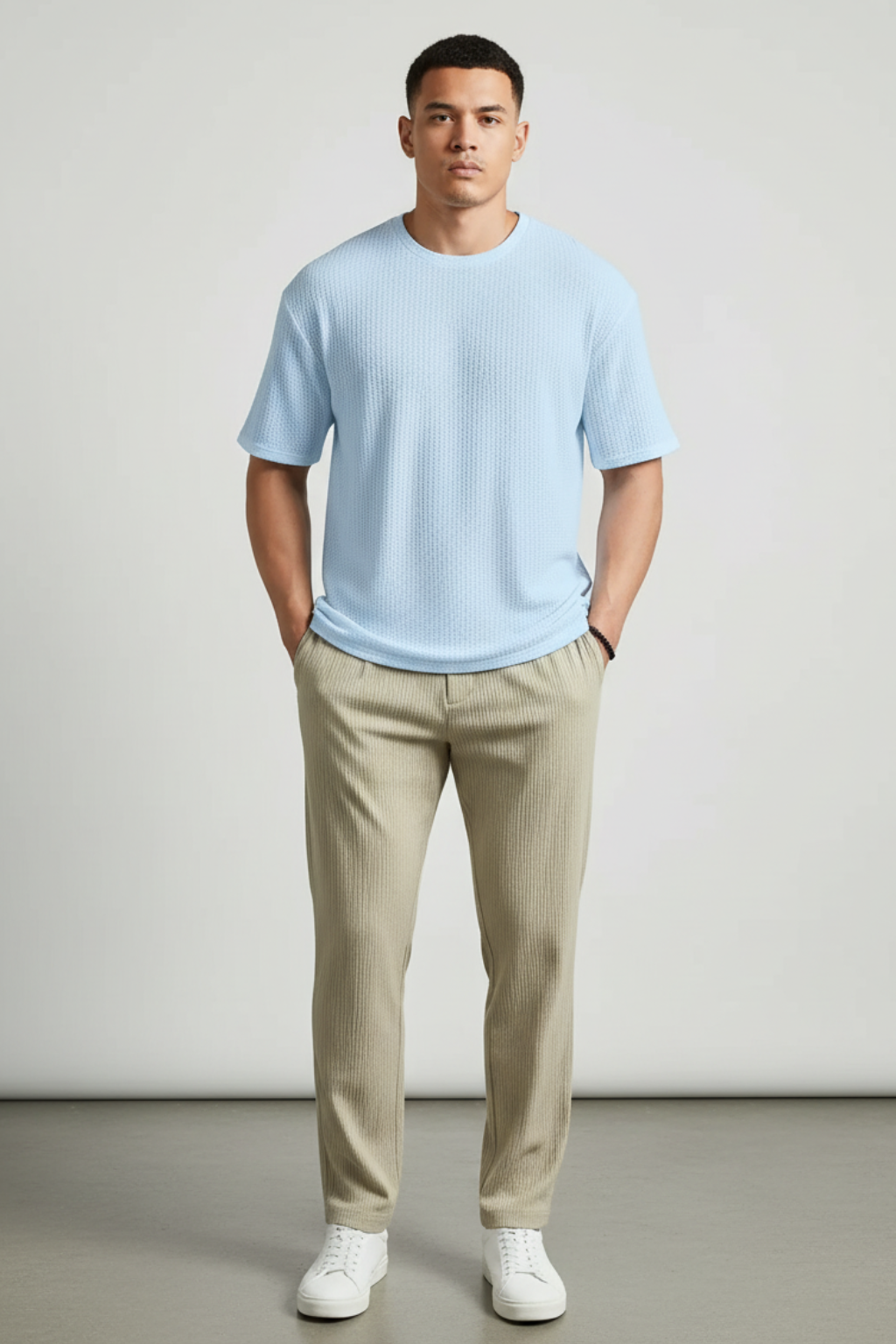 Men’s Soft Knit Crew Neck T-Shirt