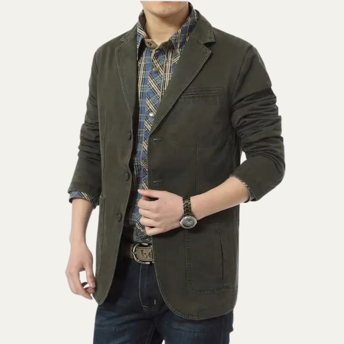 The Barolo Vintage Lightweight Cotton Blazer Men’s Jacket