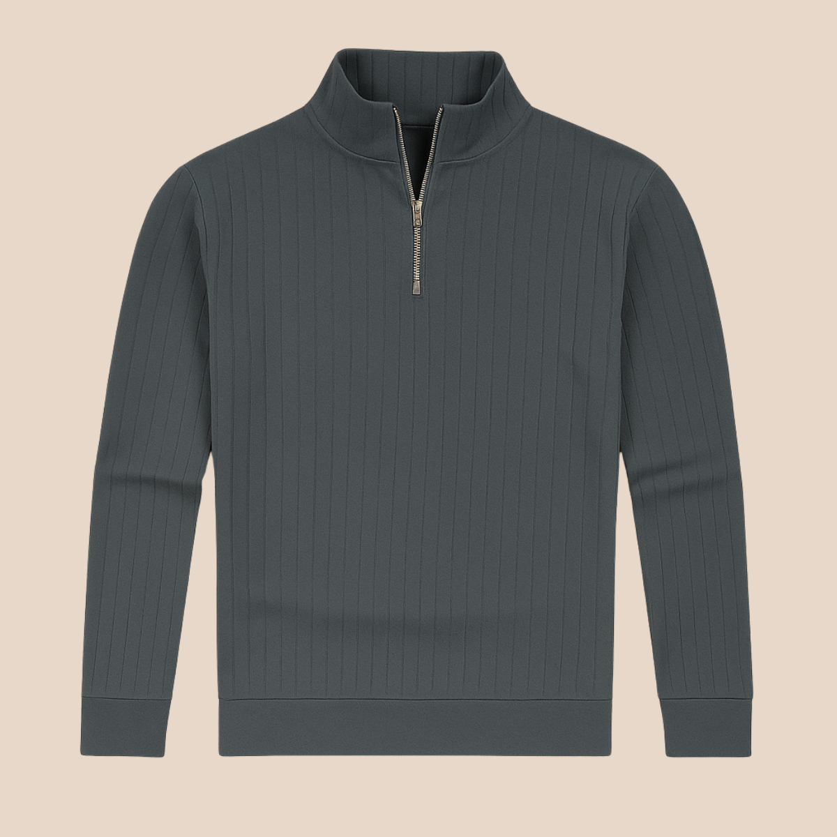 The Ashford Ribbed Half Zip Jumper for Men