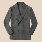 Men’s Elegant Double Breasted Blazer Classic Winter Tailored Jacket