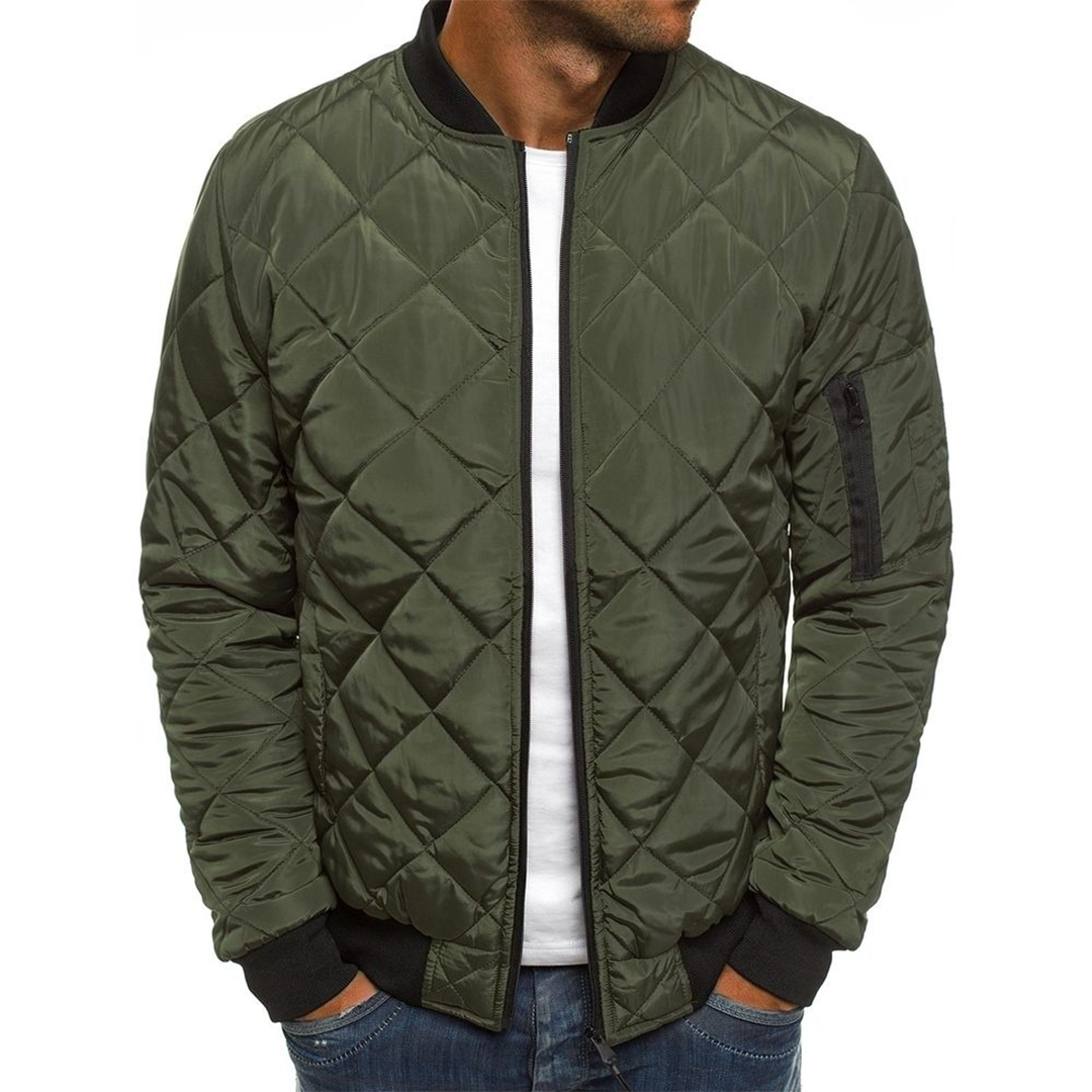 Archie | Men's Quilted Bomber Jacket with Zip Pockets