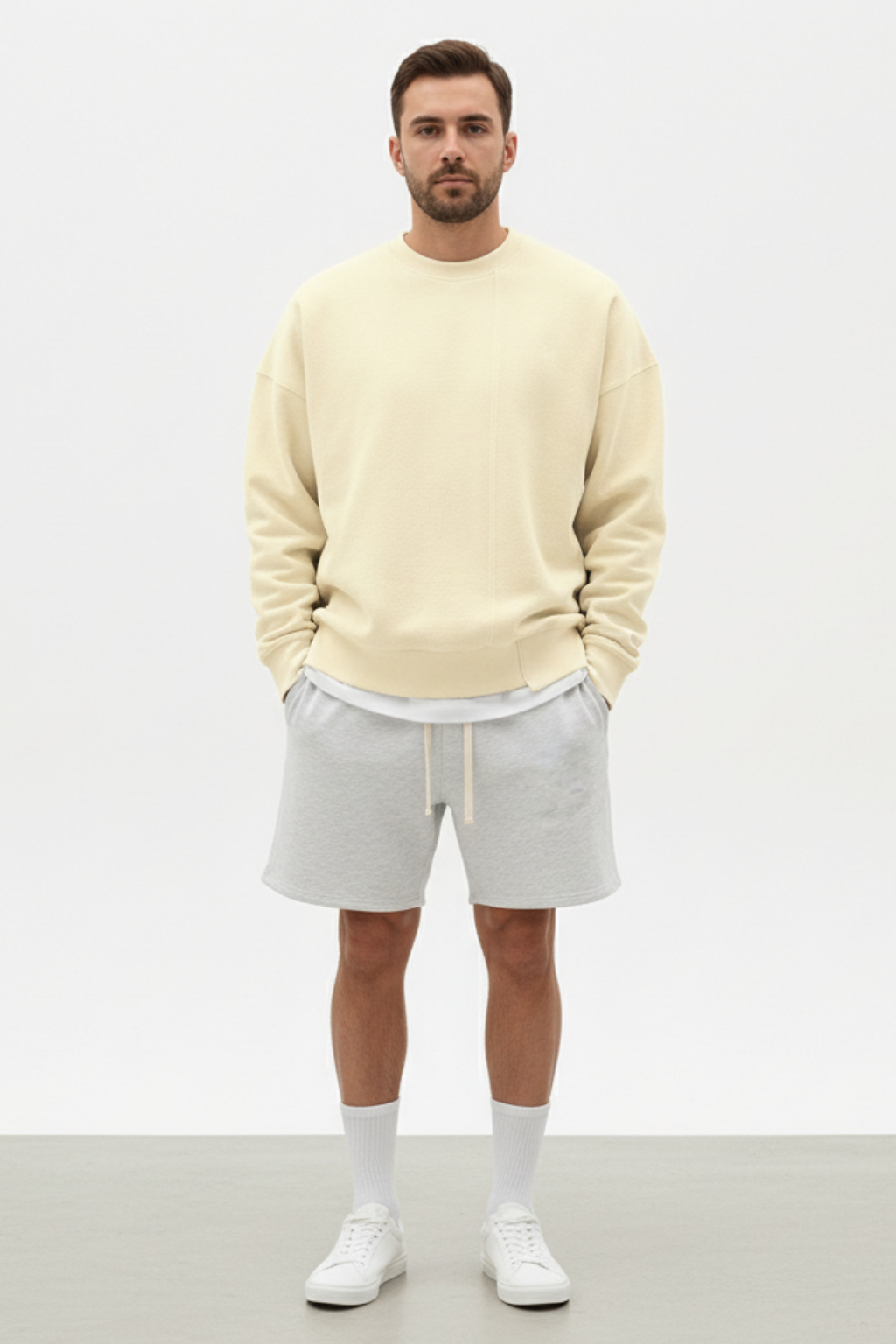 Men’s Winter Oversized Crew Neck Sweatshirt