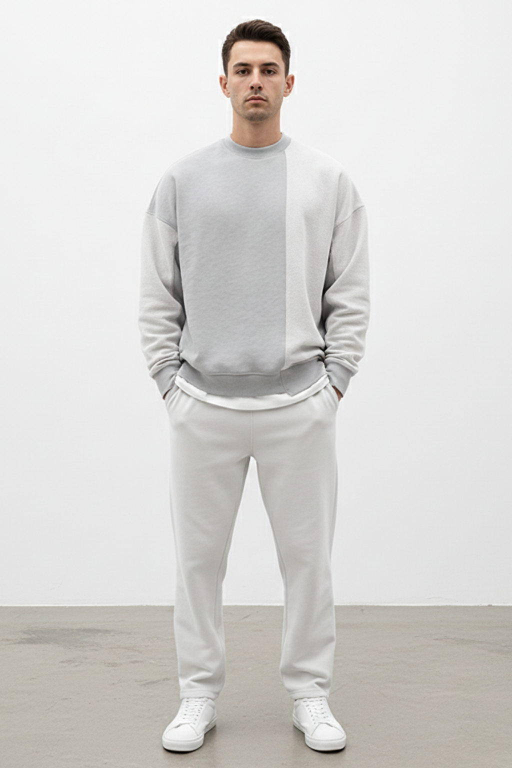 Men’s Winter Oversized Crew Neck Sweatshirt