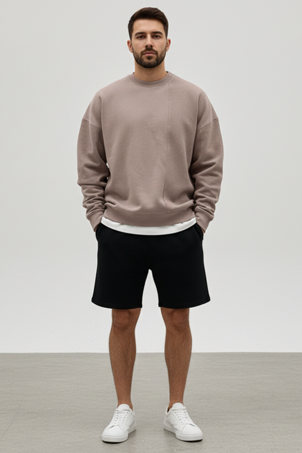 Men’s Winter Oversized Crew Neck Sweatshirt