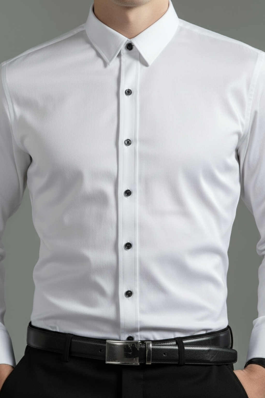 Men’s Slim Fit Dress Shirt Long Sleeve Smart Formal Button Up