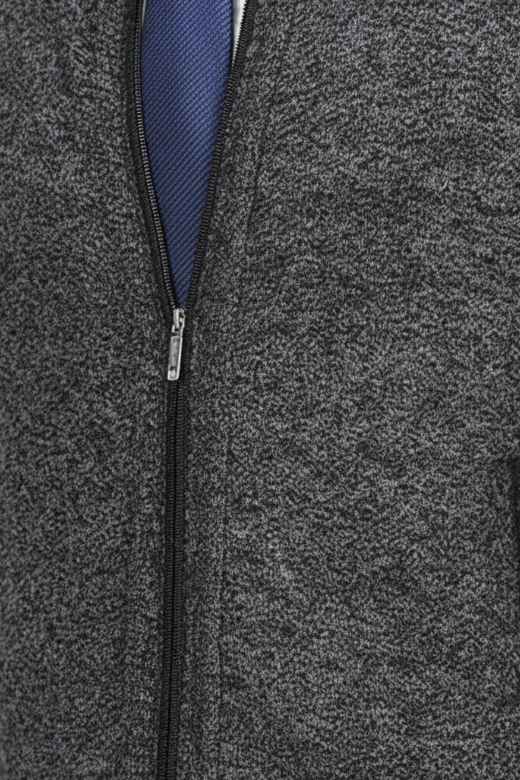 Men's Winter Knitted Zip Up Cardigan Smart Full Zip Jumper