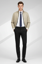 Men's Winter Knitted Zip Up Cardigan Smart Full Zip Jumper