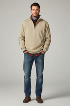 Men's Winter Fleece Half Zip Jumper Warm Pullover