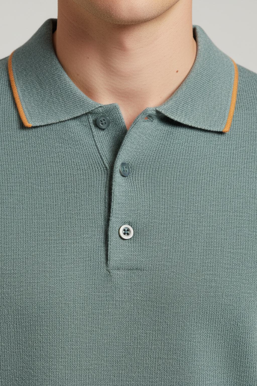 Men’s Knitted Short Sleeve Polo Shirt