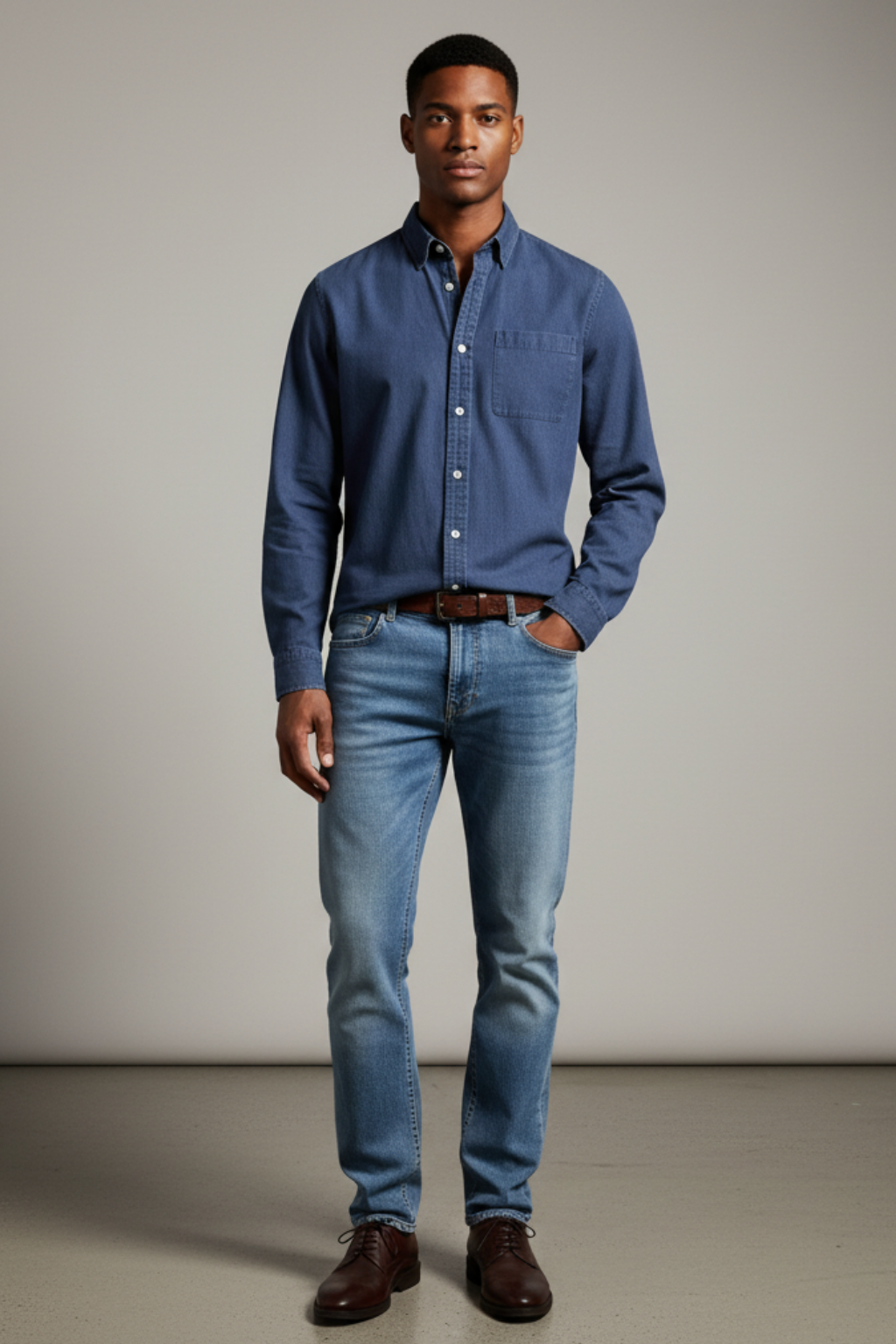 Men’s Casual Button Down Oxford Shirt Long Sleeve Smart Cotton