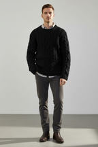 Men’s Oversized Chunky Cable Knit Sweater