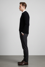 Men’s Fine Knit Crew Neck Jumper Smart Lightweight Sweater