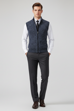 Men’s Sleeveless Zipper Knit Vest